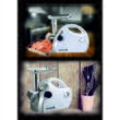 Meat grinder Hausberg HB-3430AB, Stainless steel, 1800 W, copper motor, White