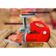 Hausberg HB-3430RS Fleischwolf, Edelstahl, 1800 W, Kupfermotor, Rot
