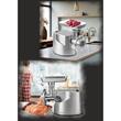 Hausberg HB-3445 Küchenmaschine, 3200W, 2Kg/min, Gemüseschieber, Aluminiumgehäuse, Kupfermotor