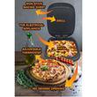 Elektrisches Pizza- und Grillgerät HAUSBERG HB-3565, 1400-1700W, Doppelseitige Heizplatte, Thermostat, Bachelina