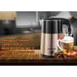Hausberg HB-3618AU Wasserkocher, 1500 W, 2 L, 360 Grad drehbarer Sockel, Kontrollleuchte, Automatische Abschaltung, Gold