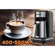 Türkische Kaffeemaschine HAUSBERG HB-3821IN, 400-500W, 250ml, Überhitzungsschutz, Thermostat, Edelstahl-Schwarz