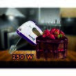 Batteur à main, Hausberg HB-4112MV, blanc/violet, 250 W, 7 vitesses