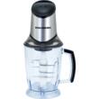HAUSBERG HB-4508IN Elektrozerkleinerer, 500-700W, 1 Geschwindigkeit, 2 Liter, Kunststoffschüssel, 8 Messer mit Edelstahlklingen, silber