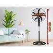 HAUSBERG HB-5860NG Standventilator, 55W, 3 Geschwindigkeiten, Durchmesser 46 cm, Timer, schwarz