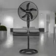 HAUSBERG HB-5860NG Standventilator, 55W, 3 Geschwindigkeiten, Durchmesser 46 cm, Timer, schwarz