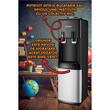 Dozator apa HAUSBERG HB-6025NG, putere incalzire 550 W, putere racire 80 W, rezervor apa inox, termostat automat, Negru