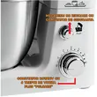 Robot kuchenny Hausberg HB-7625AB, Miska ze stali nierdzewnej 3,5 l, 700 W, 6 stopni, biały