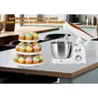 Robot kuchenny Hausberg HB-7625AB, Miska ze stali nierdzewnej 3,5 l, 700 W, 6 stopni, biały
