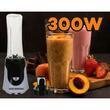 Smoothie-Mixer, Hausberg HB-7676NG, Leistung 300 W, Fassungsvermögen 600 ml, Kupfermotor, Schwarz