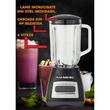 Mixer mit Mahlwerk HAUSBERG HB-7770NG, 500 W, 4 Geschwindigkeitsstufen, 1,5 Liter skalierte Kunststoffschüssel, Pulsfunktion, Edelstahlklingen, Sicherheitssystem, schwarz