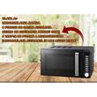 Mikrowelle Hausberg HB-8003, 1200W, 6 Leistungsstufen, 20L, Digitale Steuerung, Schwarz