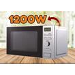 Mikrowelle Hausberg HB-8004, 1200W, 6 Leistungsstufen, 20L, digitale Steuerung, Silber