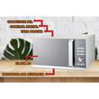 Mikrowelle Hausberg HB-8009, 25 l, 1400 W, Digital, Silber