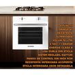 Four encastrable Hausberg HB-8051AB, électrique, puissance 2000 W, 76 l, 4 fonctions, classe A, blanc