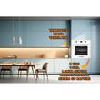 Four électrique encastrable Hausberg HB-8054AB, Classe A, volume 71 L, puissance 2225 W, panneau en verre thermo-isolant, thermostat, minuterie, 7 fonctions, ventilation, Blanc