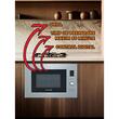 Einbau-Mikrowelle Hausberg HB-8070IN, 25 l, 1400 W, Grill, Digitale Steuerung, Silber