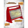 Quarzheizkörper HAUSBERG HB-8102, 1600W, 2 Geschwindigkeiten, Überhitzungsschutz, Rot