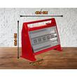 Quarzheizkörper HAUSBERG HB-8102, 1600W, 2 Geschwindigkeiten, Überhitzungsschutz, Rot
