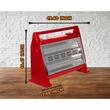 Quarzheizkörper HAUSBERG HB-8102, 1600W, 2 Geschwindigkeiten, Überhitzungsschutz, Rot