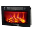 Șemineu Electric de Birou HAUSBERG HB-8226NG, 1800 W, Efect de Flacără, Încălzire PTC, Sticlă Securizată, Telecomandă, Negru