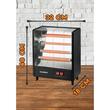 Electric radiator Hausberg HB-8803NG, 2000W, 4 power levels, 4 ceramic tubes, Black