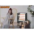Electric radiator Hausberg HB-8803NG, 2000W, 4 power levels, 4 ceramic tubes, Black