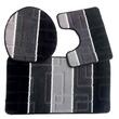 3-teiliges Badematten-Set HB-H436GR