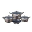 7-teiliges Kochgeschirr-Set, Grau, HB-H 760
