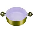Keramiktopf mit Deckel Hausberg HB-H714GA, Silikongriffe, 4 l, 24x10,2 cm, Gelb