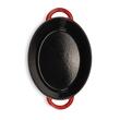 Emaillierter Gusseisentopf mit Deckel HAUSBERG HB-H750, Fassungsvermögen 4,5L, Durchmesser 30x23 cm, Tiefe 12 cm, Antihaftbeschichtung, Rot