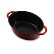 Emaillierter Gusseisentopf mit Deckel HAUSBERG HB-H750, Fassungsvermögen 4,5L, Durchmesser 30x23 cm, Tiefe 12 cm, Antihaftbeschichtung, Rot
