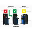 Paket LPG-Gasherd Hausberg HB-1010NG, Piezozündung, 4,2kW, Schwarz, Flaschenuhr, 1m Gasschlauch MN2015 und 2 Schlauchschellen
