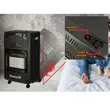 Paket LPG-Gasherd Hausberg HB-1010NG, Piezozündung, 4,2kW, Schwarz, Flaschenuhr, 1m Gasschlauch MN2015 und 2 Schlauchschellen