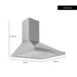 Four encastrable Hausberg HB-8053IN, électrique, puissance 2225 W, 71 l, 6 fonctions, ventilation, minuterie, plaque de cuisson encastrable HB-556IN, gaz, 4 brûleurs, sécurité GAZ, fonte, hotte décorative HB-1260, absorption 450 m3/h, 1 moteur, 60 cm, acier inoxydable