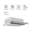 Hotte télescopique encastrable Hausberg HB-1285IN, puissance d&#39;aspiration 420 m3/h, 2 moteurs, 60 cm, acier inoxydable