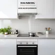 Hotte télescopique encastrable Hausberg HB-1285IN, puissance d&#39;aspiration 420 m3/h, 2 moteurs, 60 cm, acier inoxydable