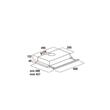 HAUSBERG Einbau-Paketbackofen HB-8051IN, Elektro, Leistung 2000 W, 76 l, 4 Funktionen, Einbaukochfeld HB-556IN, Gas, 4 Brenner, GAS-Sicherheitssystem, Gusseisen, Edelstahl, Teleskophaube HB-1285NG, Absorption 420 m3/h, 2 Motoren, 60 cm, Edelstahl-Schwarz