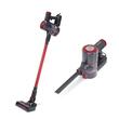2in1-Bürstenstaubsauger HAUSBERG HB-2033GR, 900W, 0,7L, 2 Geschwindigkeiten, Rot-Grau