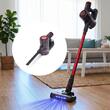 Vertical vacuum cleaner 2in1 HAUSBERG HB-2033GR, 900W, 0.7L, Red-Grey