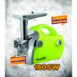 Hausberg HB-3430VR Fleischwolf, Edelstahl, 1800 W, Kupfermotor, Grün