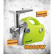 Hausberg HB-3430VR Fleischwolf, Edelstahl, 1800 W, Kupfermotor, Grün