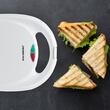 Machine à croque-monsieur Hausberg HB-3522AB, 1 200 W, couleur blanche, avertissement LED, modèle grill