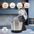 HAUSBERG HB-3551NG Bowl Mixer, 7 speeds, 250W power, 2L STAINLESS STEEL BOWL, Black