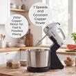 HAUSBERG HB-3551NG Schüsselmixer, 7 Geschwindigkeiten, 250 W Leistung, 2 l Edelstahlschüssel, Schwarz