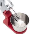 HAUSBERG HB-3551RS Schüsselmixer, 7 Geschwindigkeiten, 250 W Leistung, 2 l Edelstahlschüssel, Rot