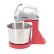 HAUSBERG HB-3551RS Schüsselmixer, 7 Geschwindigkeiten, 250 W Leistung, 2 l Edelstahlschüssel, Rot