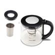 Digitaler Teekocher HAUSBERG HB-3640IN, 1500W, 1,7L Tasse, 1L Wasserkocher, Edelstahlblende mit Digitalanzeige, Thermostat, Inox