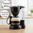 Filtr do kawy Hausberg HB-3650, 600 ml, 800 W, czarny