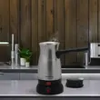 Hausberg HB-3815IN elektrischer Kaffeekessel, Leistung 800 W, Fassungsvermögen 500 ml, Edelstahl